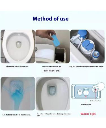 Upgraded Concentrated Descaling Toilet Cleaning Stick Toilet Tank Cleaners with Four Scents Powerful Concentrated Descaling Stick Deep Cleaning Long-Lasting Freshness (Green) - Buy Online on GoSupps.com