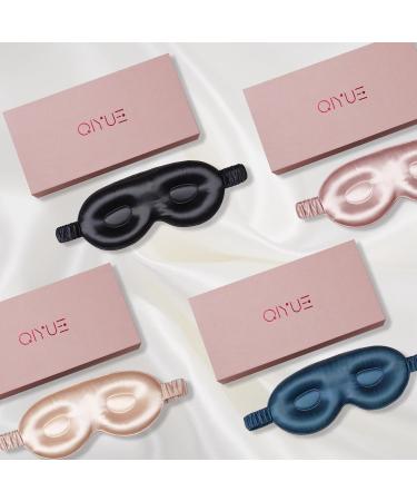 Buy 22 Momme Dark Pink Silk Eye Mask - 3D Contoured Cup Soft & Breathable Sleeping Mask for Travel & Yoga | International Shipping Available - Buy Online on GoSupps.com