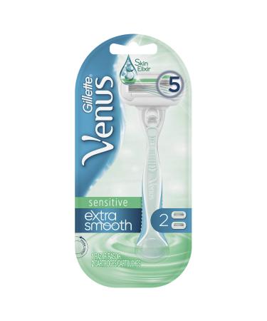 Gillette Venus Sensitive Extra Smooth 1 Razor + 2 Cartridges