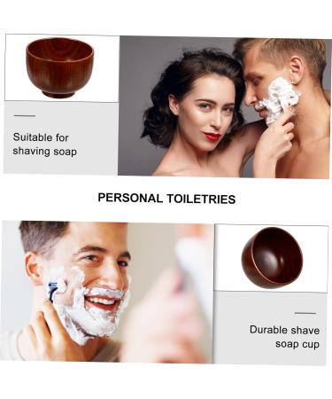 Beavorty 2-in-1 Wooden Shaving Bowl & Soy Sauce Dish | Travel Razor Cleaning & Spice Bowl for Men - Buy Online on GoSupps.com
