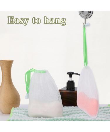 10 Pack Nylon Soap Bags - Facial Cleaning Nets & Soap Mesh Bags for Bathing & Exfoliating - Buy Online on GoSupps.com