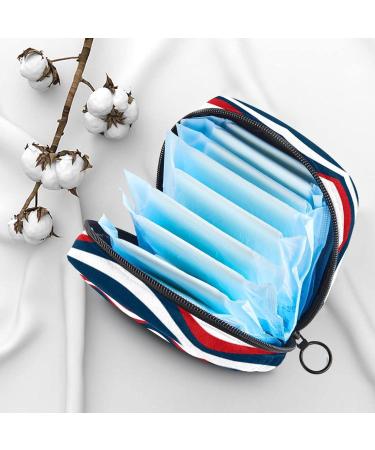 Stylish Storage Bags for Women: American Stripes & Waves - Perfect for Menstrual Cups & Tapes - Buy Online on GoSupps.com