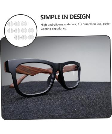Lurrose 20 Pairs Slide-Resistant Glasses Nose Pads - Transparent Gel Cushion Supports for Smooth Comfort - Replaceable & Durable - Ideal for All Glasses - Buy Online on GoSupps.com