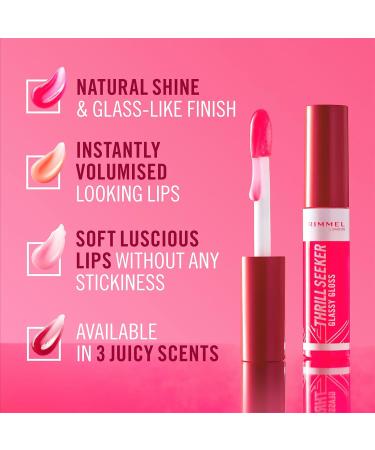 Rimmel London Thrill Seeker Glassy Gloss Lip Gloss - 500 Pine to the Apple - Buy Online on GoSupps.com