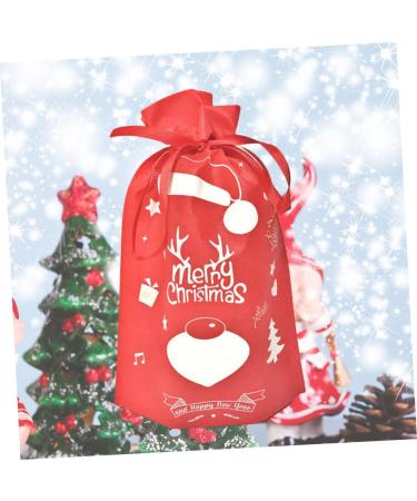 Abaodam 10pcs Christmas Treat Bags Sacks Christmas Party Favor Bag Bag Candy Non-woven Bags - Buy Online on GoSupps.com