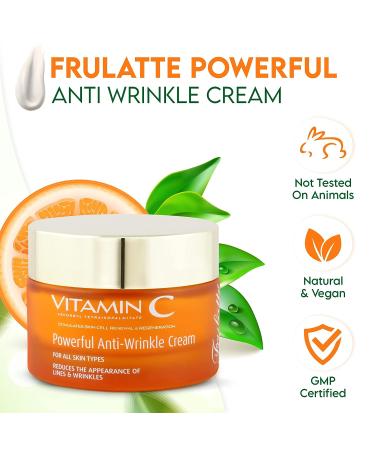 Frulatte Vitamin C Anti Wrinkle Cream - 1.7 fl. Oz - All Skin Types - Buy Online on GoSupps.com