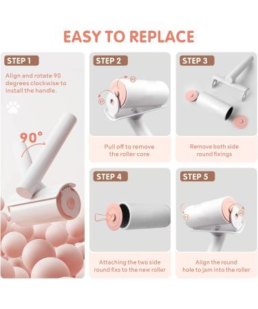 Baytion Pet Hair Remover Lint Rollers - Extra Sticky Brush with 360 Sheets for Clothes, Carpet, Furniture - 6 Refills Included - Buy Online on GoSupps.com