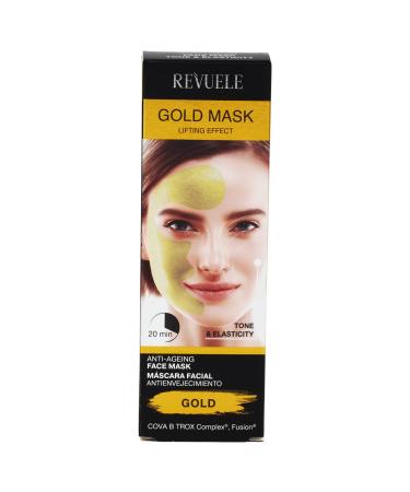 Revuele AntiAGE ML Active face mask Muscle tone and elasticity Lifting effect with vitamin complex calcium fold remover facial cleaner gold 80 milliliters