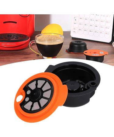  TOPINCN TOPINCN Reusable Coffee Capsules Refillable Pod Kit with Brush and Spoon Ground Coffee Filter Cup Home Cartridge Accessories for Kitchen Station (Orange 180ML) - Buy Online on GoSupps.com