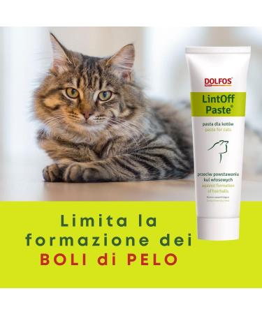DOLFOS LintOff Paste 100g Dewormer for Cats Anti-Hairballs - Buy Online on GoSupps.com