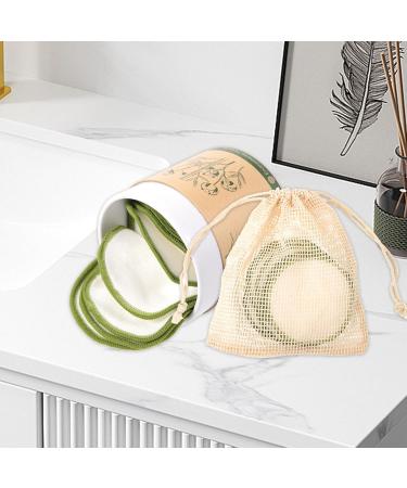 Healvian Reusable Makeup Remover Pads Bamboo Cotton Rounds Pads Makeup Removal Cleansing Natural Face Pads with a Washable Laundry Bag Round Box for All Skin Types - Buy Online on GoSupps.com