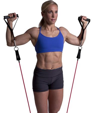 GoFit Resistance Power Tubes/Bands and Power Handles Bundle - Resistance Training Workout - Includes Resistance Band and Power Handles Black - 100 Pounds - Buy Online on GoSupps.com