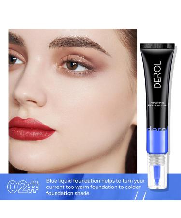 FREEORR Blue Foundation Mixing Pigment - Shade Adjuster & Color Corrector 0.67oz - Easy to Blend, Delicate & Smooth - Buy Online on GoSupps.com