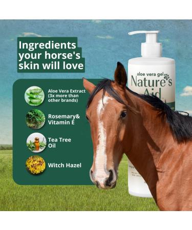 Nature's Aid Soothing Equine - Horse Coat Gel. Fast-Absorbing Natural Formula Antibacterial Antifungal Skin-Soothing and 3X More Skin-Nourishing Compounds (500ml). - Buy Online on GoSupps.com
