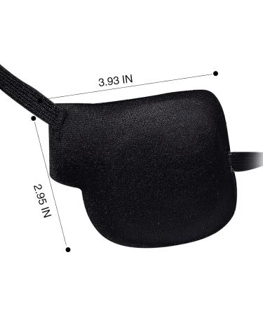 2PCS Adjustable 3D Eye Patches for Adults & Kids - Black Right Eye | Buy Internationally Online - Buy Online on GoSupps.com