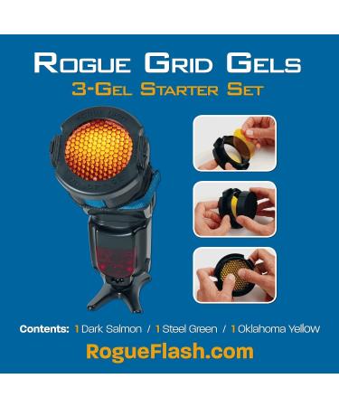 Rogue 3-in-1 Flash Grid System with 3-Gel Set Black | Versatile Lighting Modifier - Buy Online on GoSupps.com
