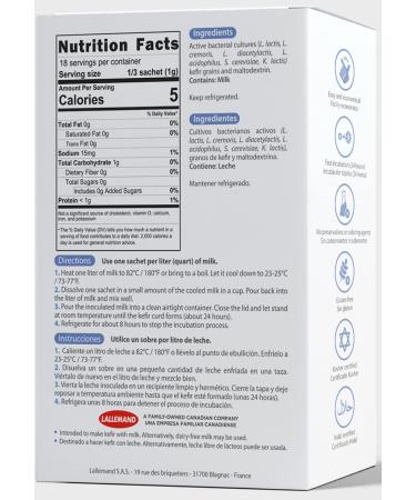 Yogourmet Kefir Starter 18g per unit x 6 count - Buy Online on GoSupps.com