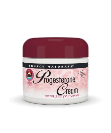 Source Naturals Progesterone Cream - Women's Health Support - High Purity Paraben Free - 2 Ounce Jar