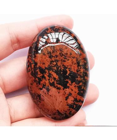 Manekieko Natural Golden Swan Worry Stones - Oval Palm Pocket Healing Crystal Massage Spa Energy Stone for Stress Relief & Well-being - Buy Online on GoSupps.com