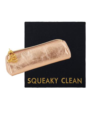 Metallic Rose Gold with Microfiber Cleaning Cloth 5 Inch