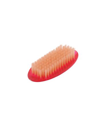 axentia nail brush Candy pink hand brush with bristles in orange plastic