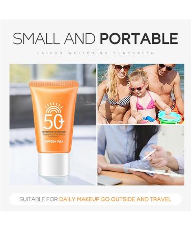 Sunscreen SPF 50 Non-Greasy Face Sunscreen - Refreshing & Brightening Facial Sunscreen 30g for Seaside Beach Oily & Sensitive Skin - Buy Online on GoSupps.com