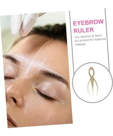 Hemoton 1pc Eyebrow Positioning Ruler Brow Mapping with Ruler Eyebrow Ruler Printable Appliance Gold Alloy 16.5x5.4cm Golden - Buy Online on GoSupps.com