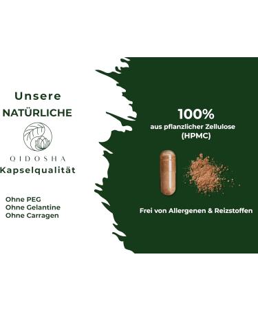 Qidosha Decaffeinated Green Tea Extract Capsules - 180 pc 700mg | 50% High-Dose EGCG (350mg) - Caffeine-Free for Optimal Health - Buy Online on GoSupps.com