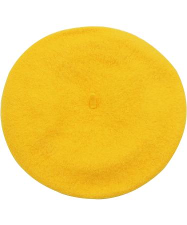 Umeepar Wool French Beret Hat for Women in Yellow - Stylish & Chic - Buy Online on GoSupps.com