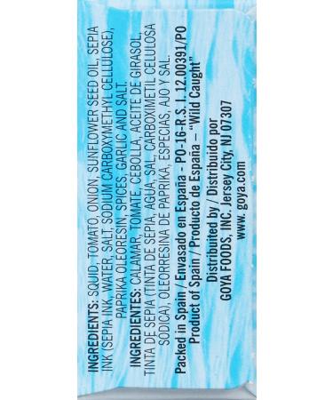 Goya Foods Premium Squid Pieces in Ink 4oz (Pack of 25) - Fresh & Delicious Seafood Delight! - Buy Online on GoSupps.com