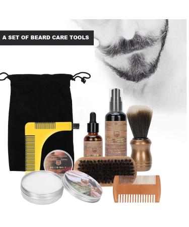 Beard Grooming Kit for Men | Beard Oil Brush Comb & Shampoo Set | Ultimate Beard Care Gifts - Buy Online on GoSupps.com