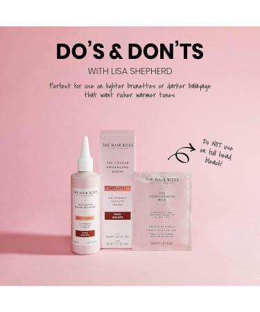 The Hair Boss Warm Brunette Colour Enhancing Gloss 150ml - Semi-Permanent Hair Treatment - Buy Online on GoSupps.com
