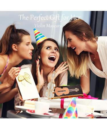 Gireatick 4D Silk Fiber Mascara in Black - Natural Thickening & Lengthening Formula | Violin Design with Diamond Detailing | Waterproof & Long Lasting | Voluminous Makeup | Perfect Festival Gift - Buy Online on GoSupps.com