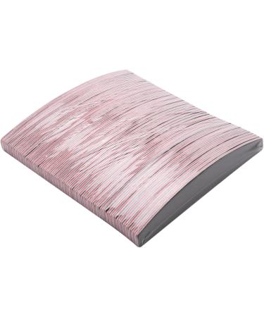 Panysilioer 50 Pieces 100/180 Grit Nail Art Files Double Sided Comb Curved Shape Nail Files Sanding Half Moon Nail File for Salon - Buy Online on GoSupps.com