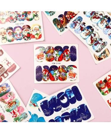 Self-Adhesive DIY Christmas Snowflakes Nail Art Stickers Xmas Sticker Fingernail Decals Nail Accessories(YZW-2134) - Buy Online on GoSupps.com
