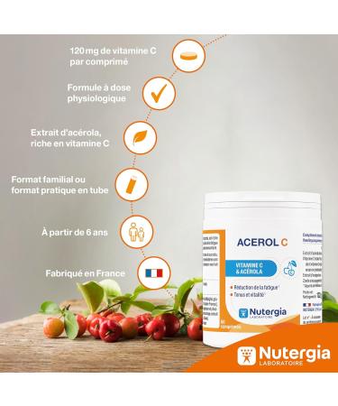 ACEROL C 60 tabs NUTERGIA by Nutergia - Buy Online on GoSupps.com