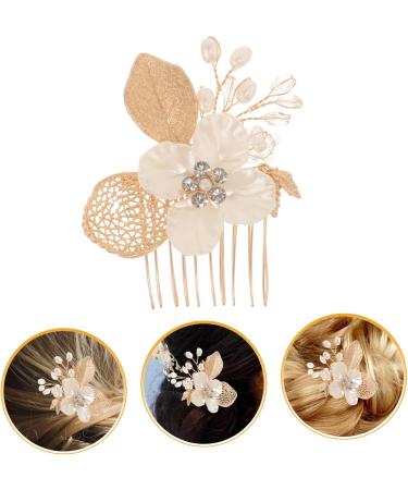PLAFOPE Gold Leaf Side Comb Metal Hair Comb Hair Side Comb for Women Hair Comb Clip Comb Clips for Hair Leaf Hair Accessories Girl Headpiece Wedding Bride Headpiece Side Comb Headpiece - Buy Online on GoSupps.com