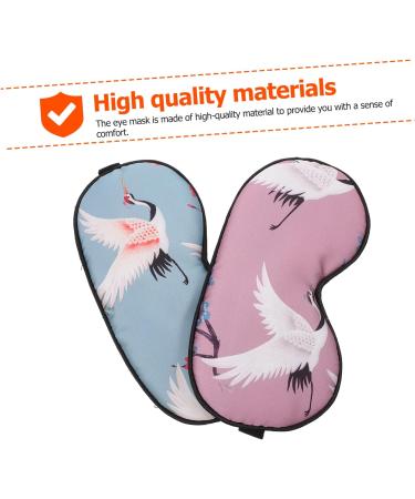 Hemoton Printed Sleep Mask - 2 Pcs Lightweight Adjustable Eye Cover for Travel and Sleep - Kid-Friendly Eye Shade and Blinders - Buy Online on GoSupps.com