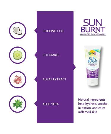Sunburnt Advanced After-Sun Lotion 6oz - Soothing Relief for Sunburned Skin - Buy Online on GoSupps.com