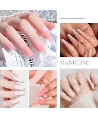 Beginner Acrylic Nail Kit - 3 Colors Powder Set (White, Clear, Pink) for Nail Extension - Complete Set for Beautiful Acrylic Nails - Buy Online on GoSupps.com