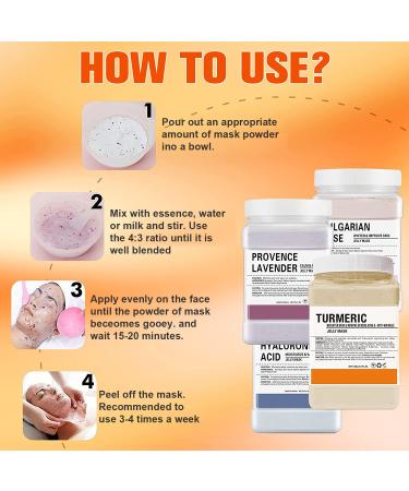 Poztl Jelly Mask Powder - Turmeric Anti-Fold Acne Gel Face Mask | Professional DIY Hydro-Facial Mask for Fine Lines & Uneven Skin Tone - 23 fl oz - Buy Online on GoSupps.com