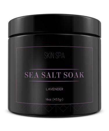 Mineral Sea Salt Soak - Lavender 16oz (453gr)