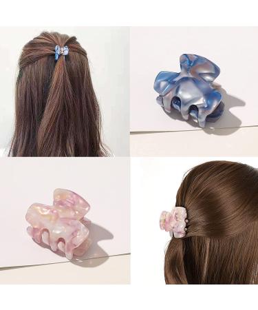 6 PCS Small Tortoise Claw Clips for Women - Mini Leopard Print Acrylic Hair Claws - Non-Slip Strong Hold French Design Jaw Clips - Buy Online on GoSupps.com
