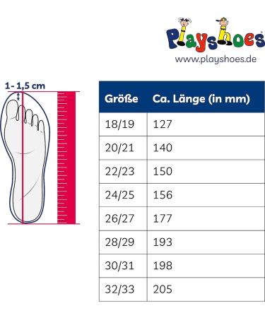 Playshoes Kid's Anti-Slip Unicorn Pantuflas | Size 2.5/3 UK | Blue Jeansblau - Buy Online on GoSupps.com