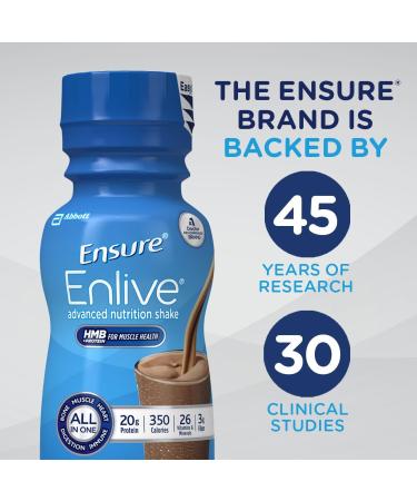Enlive Advanced Nutrition Shake - 20g Protein Meal Replacement Milk Chocolate 8 fl oz 16 Count | International Shipping Available - Buy Online on GoSupps.com