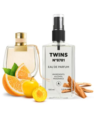 TWINS Impression of Nomade | Perfume for Women Eau de Parfum | No.8781 | 3.4 Fl Oz / 100 ml Chloe Nomade Impression
