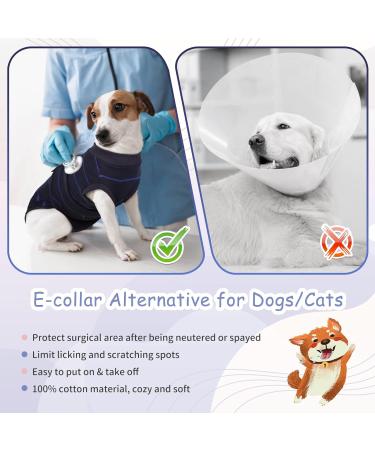 Kuoser Dog Recovery Suit | Post-Op Bodysuit for Male & Female Dogs | Breathable Anti-Wound Suit in Royal Blue - Perfect for Castration & Surgery Recovery - Buy Online on GoSupps.com