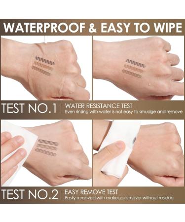 FOCALLURE FLUFFMAX Tinted Eyebrow Pen - Long-Lasting Smudge-Proof Microblading with Micro-Fork Tip in Medium Brown BB02 for Natural Brows - International Shipping Available - Buy Online on GoSupps.com