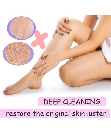 Fodofodo 4PCS African Bath Sponge Exfoliating Body Scrubber Set - Shower Net Back Exfoliator Towel for Skin Smoother - Pink Yellow Purple Red - Buy Online on GoSupps.com