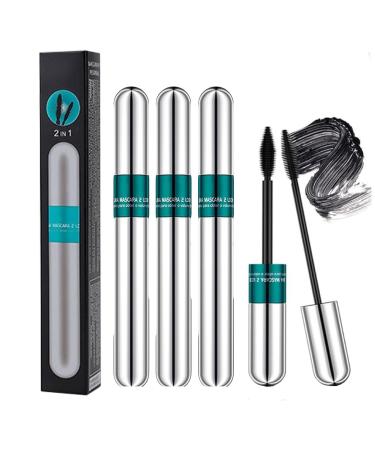 Mascara, Double Brush Head Long Lasting Mascara, Waterproof Mascara for Beautiful and Charming Eye Makeup, Long Lasting and Non-Caking